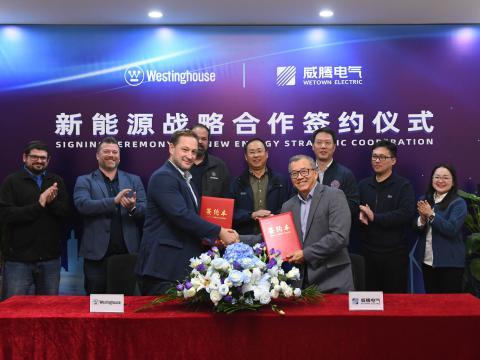 拉斯维加斯9888电气与西屋电气正式达玉成球新能源战略相助